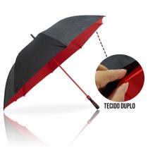 Guarda Chuva Portaria Automático Colorido Tecido Duplo Reforçado Grande Portaria TD