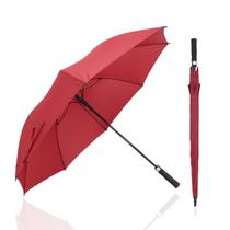 GUARDA CHUVA PORTARIA FIBRA DE VIDRO UNISSEX AUTOMÁTICO ARMAÇÃO RESISTENTE HASTES e PONTEIRAS REFORÇADAS SECAGEM RÁPIDA TECIDO DUPLO 6220 - FP Eletro