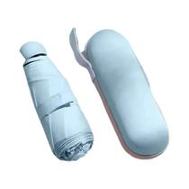 Guarda-chuva Portátil Rosa Para Mulheres Mini De Duplo Uso UV Sol E Chuva Parasol De Viagem