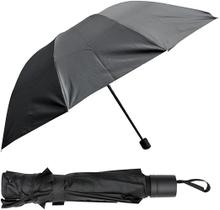 Guarda Chuva Preto Sombrinha Contra Vento Cabe Na Bolsa Família Resistente Reforçado 8 Varetas