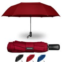 Guarda-chuva Prostorm Windproof Deep Dome com ventilação dupla vermelha