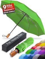 Guarda-chuva Raintrend Premium Windproof Travel Green, dossel de 115 cm