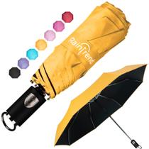 Guarda-chuva Raintrend Windproof Compact Travel Amarelo para Mulheres