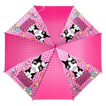 Guarda Chuva Rebecca Bonbon Impermeável Com Apito Efeito Holográfico Sombrinha Seguro C/ Pontas Arredondadas - Semax