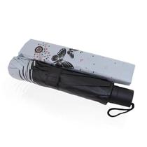 Guarda chuva Reforçado com Proteção Solar Grande Amplitude Tecido Resistente Cabe na Bolsa Abertura Manual - BORBOLETA