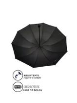 Guarda Chuva Reforçado FACINATO Contra Vento T3053 PRETO
