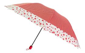 Guarda Chuva Resistente 140cm Cabe na Bolsa Vermelho