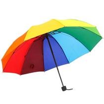 Guarda chuva retrátil manual Mini Arco-íris 1,10 m