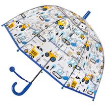 Guarda-chuva RONIARE Kids Clear Bubble para chuva, à prova de vento, carro, azul Guarda-chuva RONIARE Kids Clear Bubble para chuva, à prova de vento, carro, azul