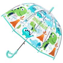 Guarda-chuva RONIARE Kids Clear Bubble para chuva e dinossauro à prova de vento Guarda-chuva RONIARE Kids Clear Bubble para chuva e dinossauro à prova de vento