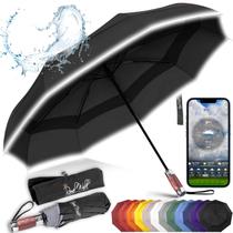 Guarda-chuva Royal Walk à prova de vento dobrável para viagem com ventilação dupla