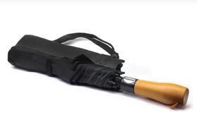 Guarda Chuva Semi automático Preto Sombrinha Liso Reforçado Capa Dupla Reforçado - Diamante