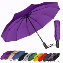 Guarda-chuva SIEPASA Windproof Travel Compact 54 polegadas roxo