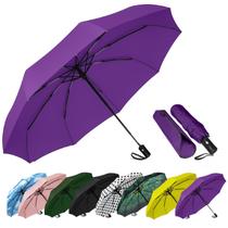 Guarda-chuva SIEPASA Windproof Travel Compact Automatic Roxo
