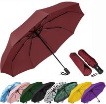 Guarda-chuva SIEPASA Windproof Travel Compact Automatic Wine Red