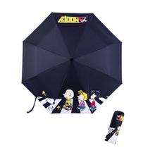 Guarda-chuva Snoopys Anime à prova de vento, resistente a UV, 55x95cm