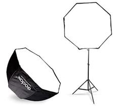 Guarda-chuva Softbox Godox Photo Studio 80 cm com suporte de luz