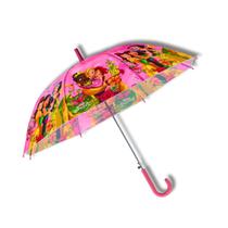 Guarda Chuva Sombrinha Infantil Criança Princesas Rosa Disney Quebra Sol Umbrela Tuut
