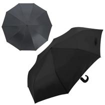 Guarda Chuva Sombrinha Preta Clássica com Abertura Automática Masculino e Feminino