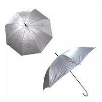Guarda Chuva Sombrinha Reforçada Automática Prata