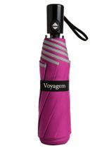 Guarda Chuva Sombrinha Sistema Automático Voyagem Reforçado Contra Vento Estampa Lisa Várias Cores 0731L Pink Guarda Chuva Sombrinha Sistema Automático Voyagem Reforçado Contra Vento Estampa Lisa Várias Cores 0731L Pink