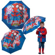 Guarda Chuva Spider Homem Aranha Automatico Sombrinha Infantil Premium Marvel