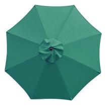 Guarda-chuva Sunnyglade, dossel de reposição de 9 pés, 8 costelas, verde escuro Guarda-chuva Sunnyglade, dossel de reposição de 9 pés, 8 costelas, verde escuro