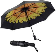 Guarda-chuva SY COMPACT à prova de vento automático dobrável amarelo