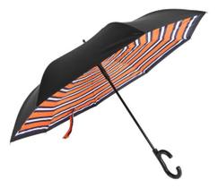 Guarda Chuva Teramo Invertido Fazzoletti Automático Cores Cor Laranja/azul/branco