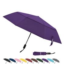 Guarda-chuva TradMall Travel 107 cm com ventilação dupla, roxo à prova de vento Guarda-chuva TradMall Travel 107 cm com ventilação dupla, roxo à prova de vento