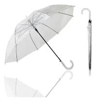 Guarda Chuva Transparente 8 Varetas: Automático Adulto Guarda Chuva Transparente 8 Varetas: Automático Adulto