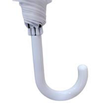 Guarda-Chuva Transparente Com Borda Colorida Bengala Abertura Automática