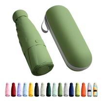 Guarda-chuva Trenovo Travel Mini dobrável compacto com estojo verde