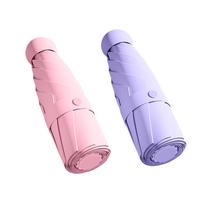 Guarda-chuva Trenovo Travel Mini Folding Compact 10 Ribs rosa/azul