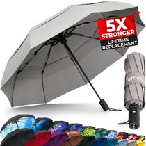 Guarda-chuva TUMELLA Strongest Windproof Travel Compact de 42 polegadas