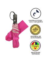 Guarda Chuva Voyagem Abre Fecha Automático Cinza 831L Pink
