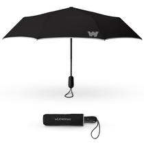 Guarda-chuva Weatherman Travel Compact à prova de vento preto