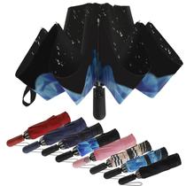 Guarda-chuva ZDSSM Travel à Prova de Vento Invertido Portátil Diamante Azul