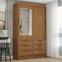 Guarda-roupa 02 Portas de Correr com Espelho 06 Gavetas Sevilha Guarda-roupa 02 Portas de Correr com Espelho 06 Gavetas Sevilha