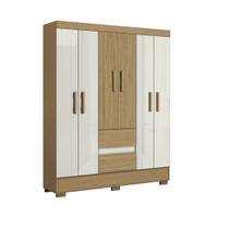 Guarda Roupa 06 Portas 02 Gavetas MDP Atacama Off White Coimbra Aramóveis