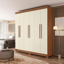 Guarda-roupa 06 Portas 2 Gavetas Mdp Toledo