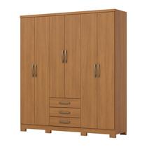 Guarda Roupa 06 portas e 03 Gavetas Caju DA136 Cinamomo - Henn Guarda Roupa 06 portas e 03 Gavetas Caju DA136 Cinamomo - Henn