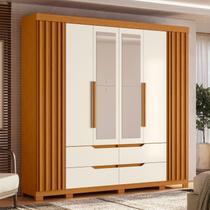 Guarda-roupa 06 Portas e 04 Gavetas com Espelhos Doble Casal Guarda-roupa 06 Portas e 04 Gavetas com Espelhos Doble Casal