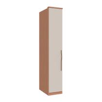 Guarda Roupa 1 Porta Com Prateleira 2450X428mm Setiba Plus Rimo Carvalho/Palha