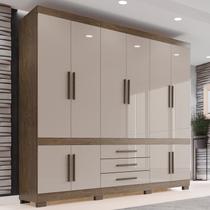 Guarda-roupa 10 Portas 3 Gavetas Parma Premium