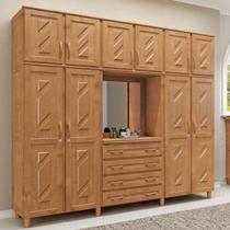 Guarda-Roupa 10 Portas 4 Gavetas Freijó Capelinha Madeira Pinus - Cavazotto Guarda-Roupa 10 Portas 4 Gavetas Freijó Capelinha Madeira Pinus - Cavazotto