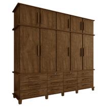 Guarda Roupa 10 Portas e 12 Gavetas Nicolau Malbec G37 - Gran Belo Guarda Roupa 10 Portas e 12 Gavetas Nicolau Malbec G37 - Gran Belo