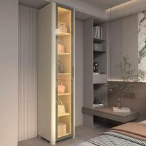 Guarda-roupa 100% MDF 1 Porta Reflecta Com Pés E Led Off White - Gelius Moveis