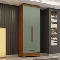 Guarda Roupa 100% MDF 2 Portas 1 Gaveta Smart Plus Espresso Móveis