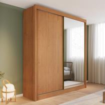 Guarda-Roupa 100% MDF com Espelho 2 Portas 4 Gavetas Trento Marrom/Cinamomo Guarda-Roupa 100% MDF com Espelho 2 Portas 4 Gavetas Trento Marrom/Cinamomo